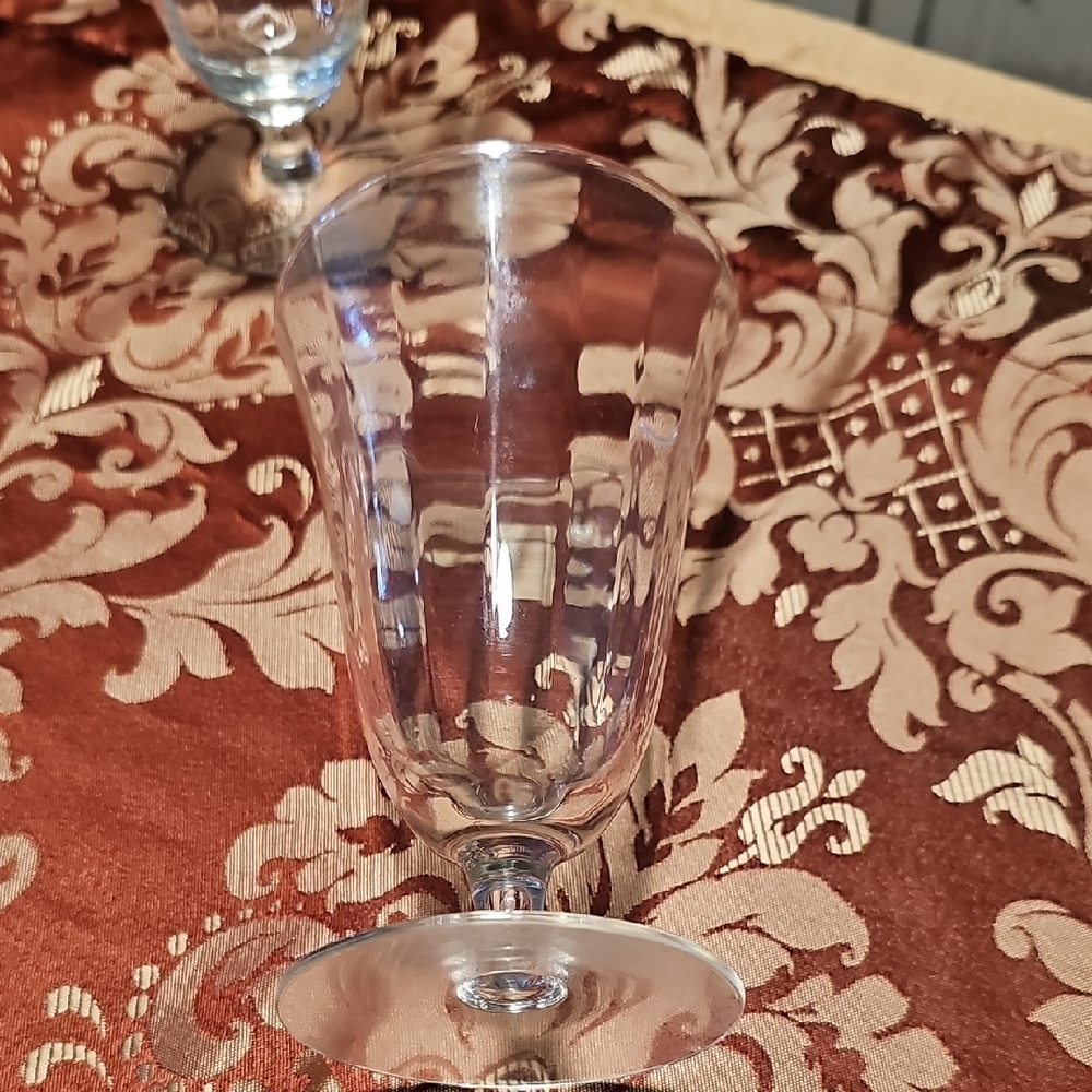 Fostoria Glass Crystal Footed Ice Tea Tumblers, Set of 5 - Picture 3 of 11